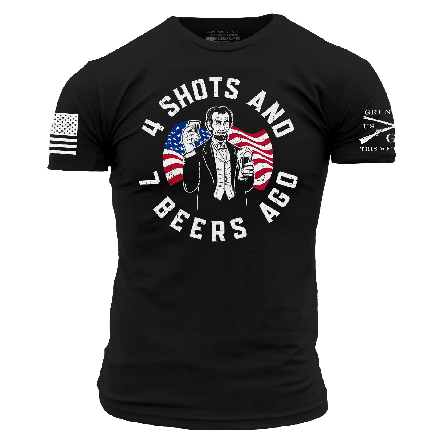 4 Shots T-Shirt - Black