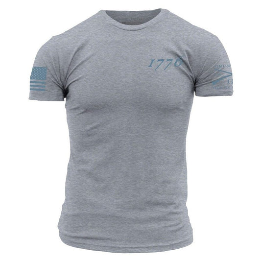 Grunt Style 1776 Flag T-Shirt - Dark Heather Gray T-Shirt