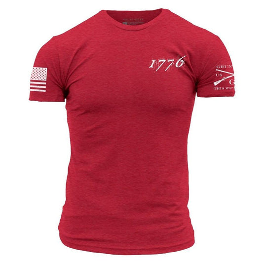 Grunt Style 1776 Flag T-Shirt - Red T-Shirt
