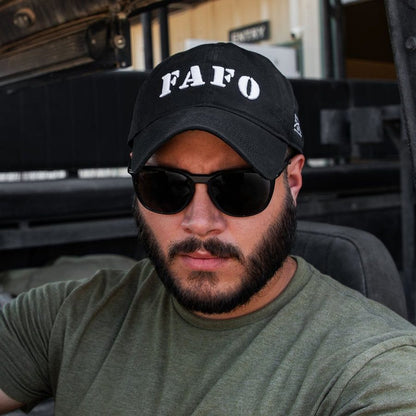 FAFO Dad Hat - Black