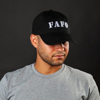 FAFO Dad Hat - Black