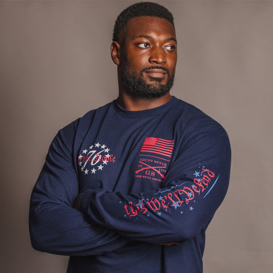 We The People Long Sleeve - Navy