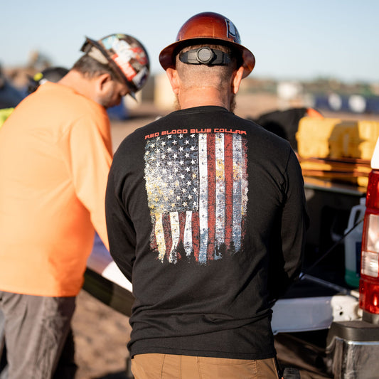 Red Blood Blue Collar™ Long Sleeve - Black
