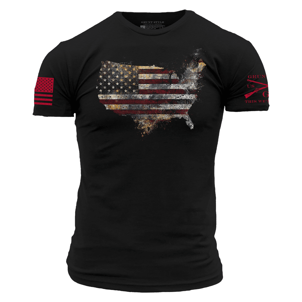 Red Blood Nation T-Shirt - Black
