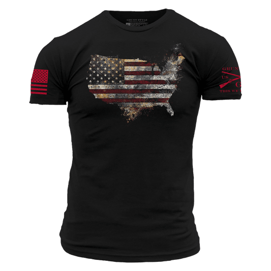 Red Blood Nation T-Shirt - Black