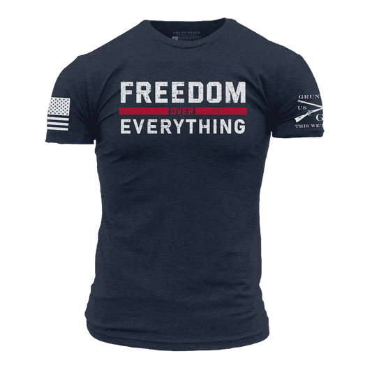 Freedom Over Everything T-Shirt - Midnight Navy