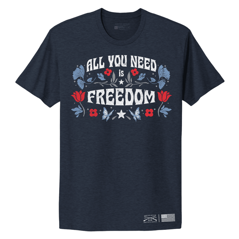 Women's Freedom Boyfriend Fit T-Shirt - Midnight Navy