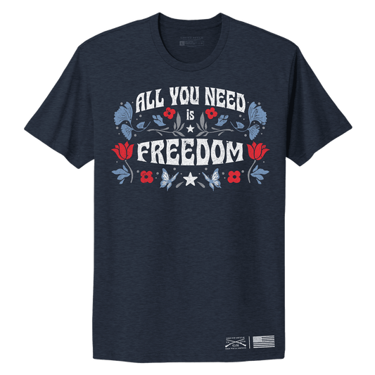 Women's Freedom Boyfriend Fit T-Shirt - Midnight Navy
