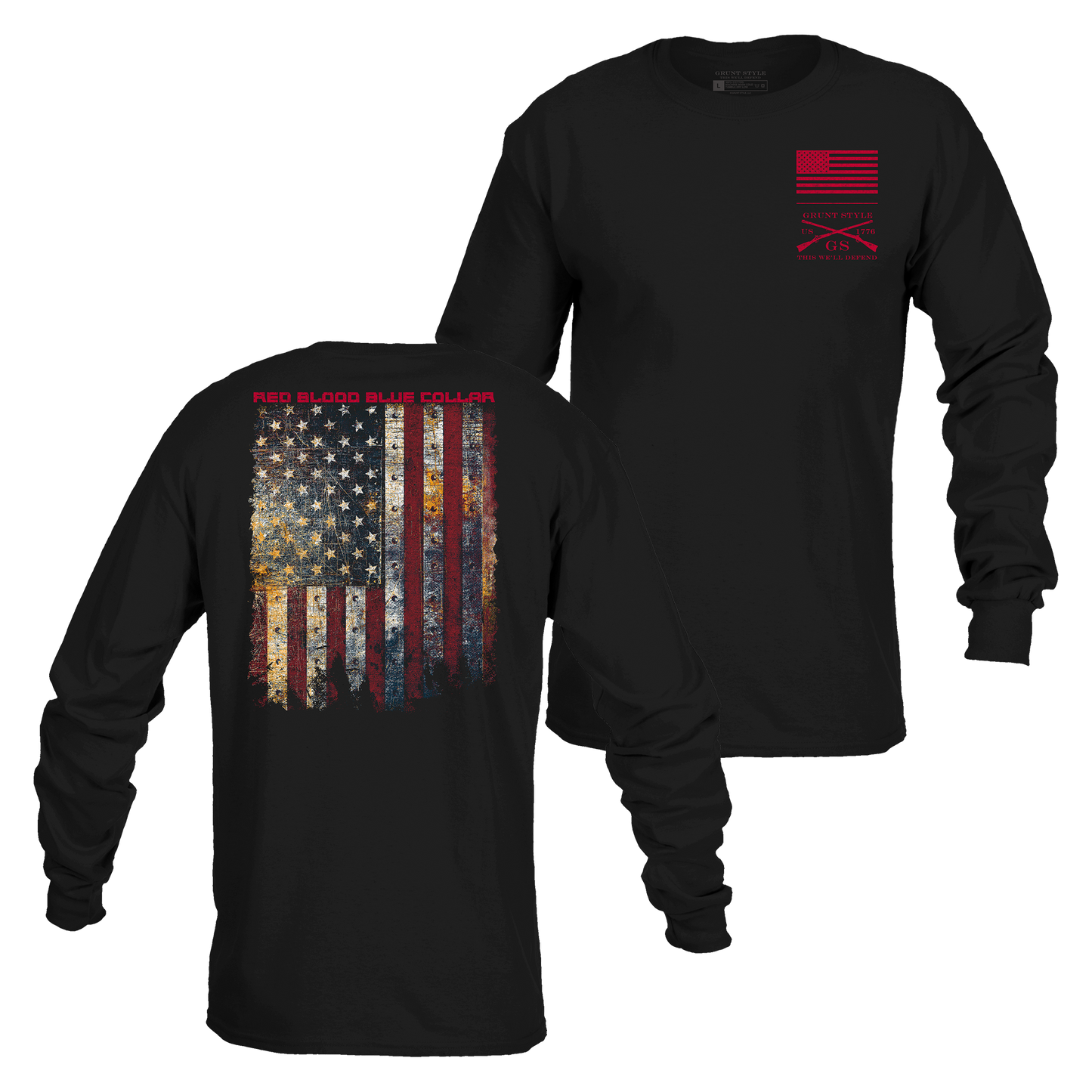Red Blood Blue Collar™ Long Sleeve - Black