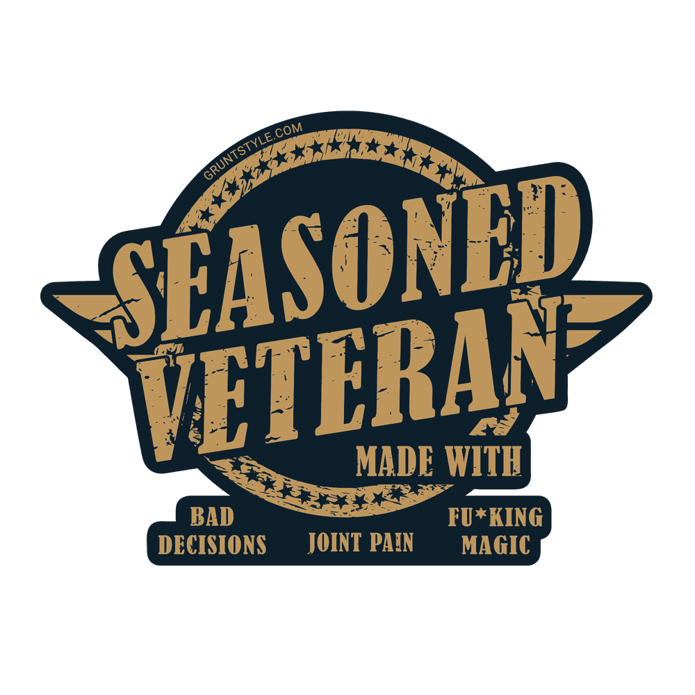 Seasoned Veteran Sticker