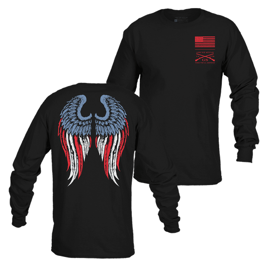 Women's Freedom Angel Long Sleeve - Black