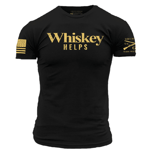 Whiskey Helps™ T-Shirt - Black