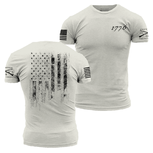 1776 Flag T-Shirt - Sand
