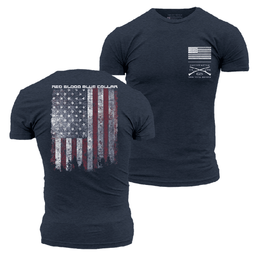 Red Blood Blue Collar® T-Shirt - Midnight Navy