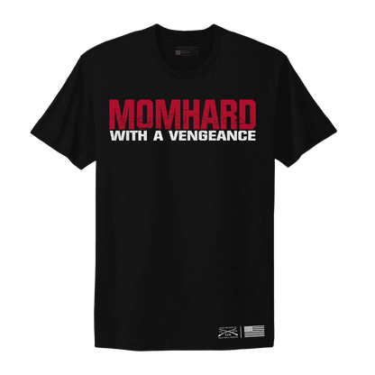 Women's Mom Hard Boyfriend Fit T-Shirt - Black