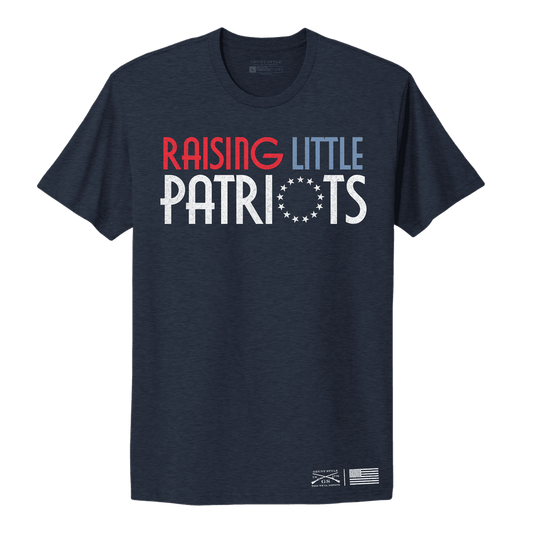 Women's Raising Little Patriots Boyfriend Fit T-Shirt - Midnight Navy