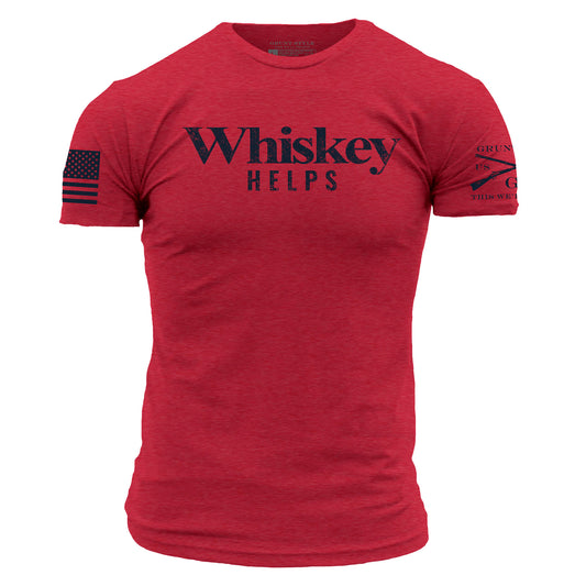 Whiskey Helps™ T-Shirt - Red