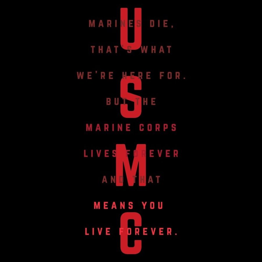 USMC - Women's Lives Forever Boyfriend Fit T-Shirt - Black