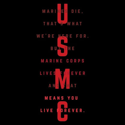 USMC - Women's Lives Forever Boyfriend Fit T-Shirt - Black