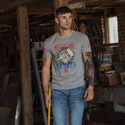 Grunt Style Nothing Given T-Shirt - Dark Heather Gray T-Shirt
