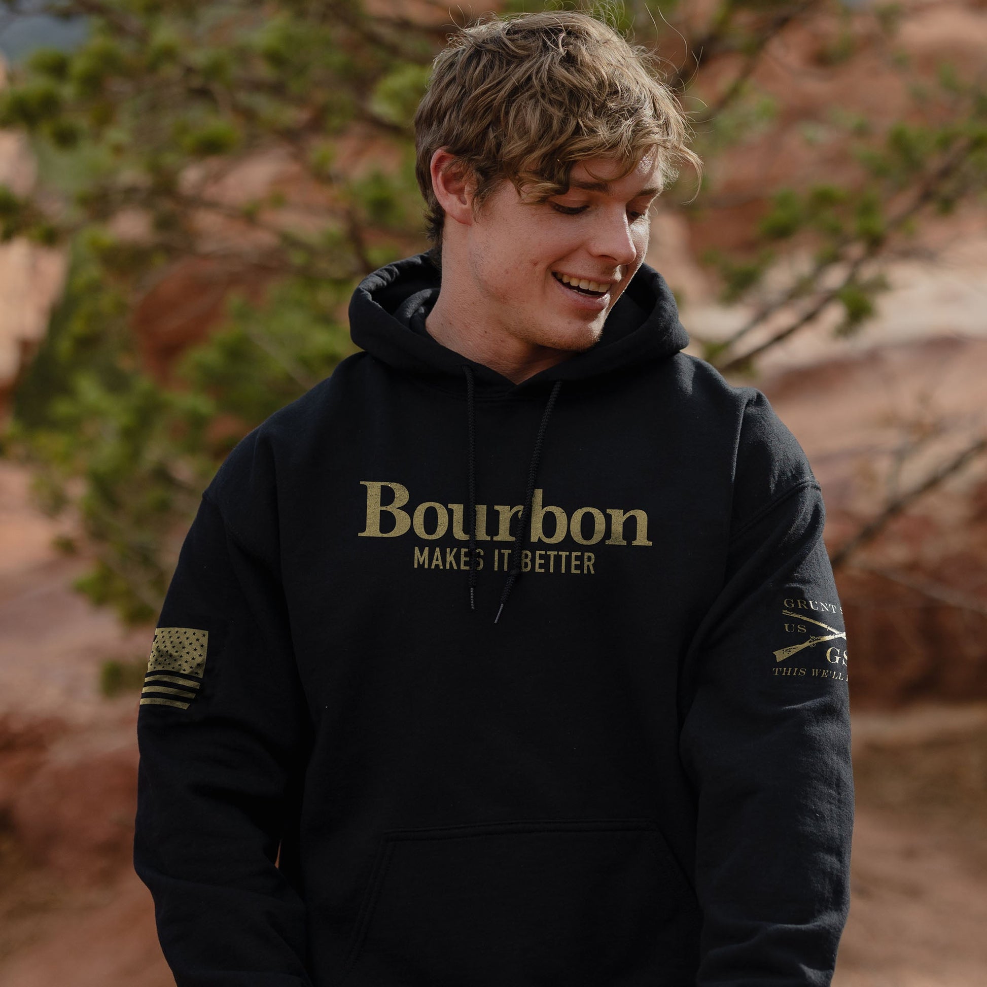 Bourbon Makes It Better Sweatshirt  for Men